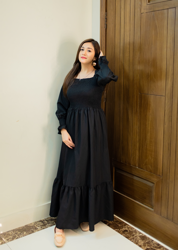 Flex maxi dress (black)