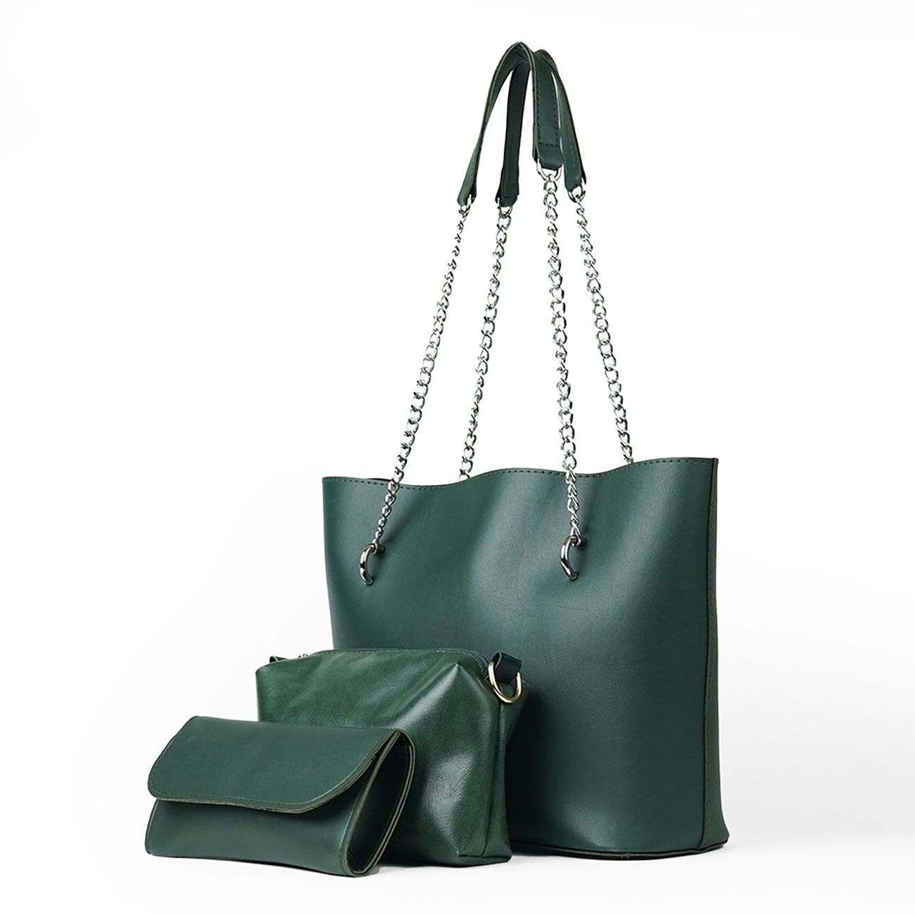 Verona Set Of 3 Bag Green