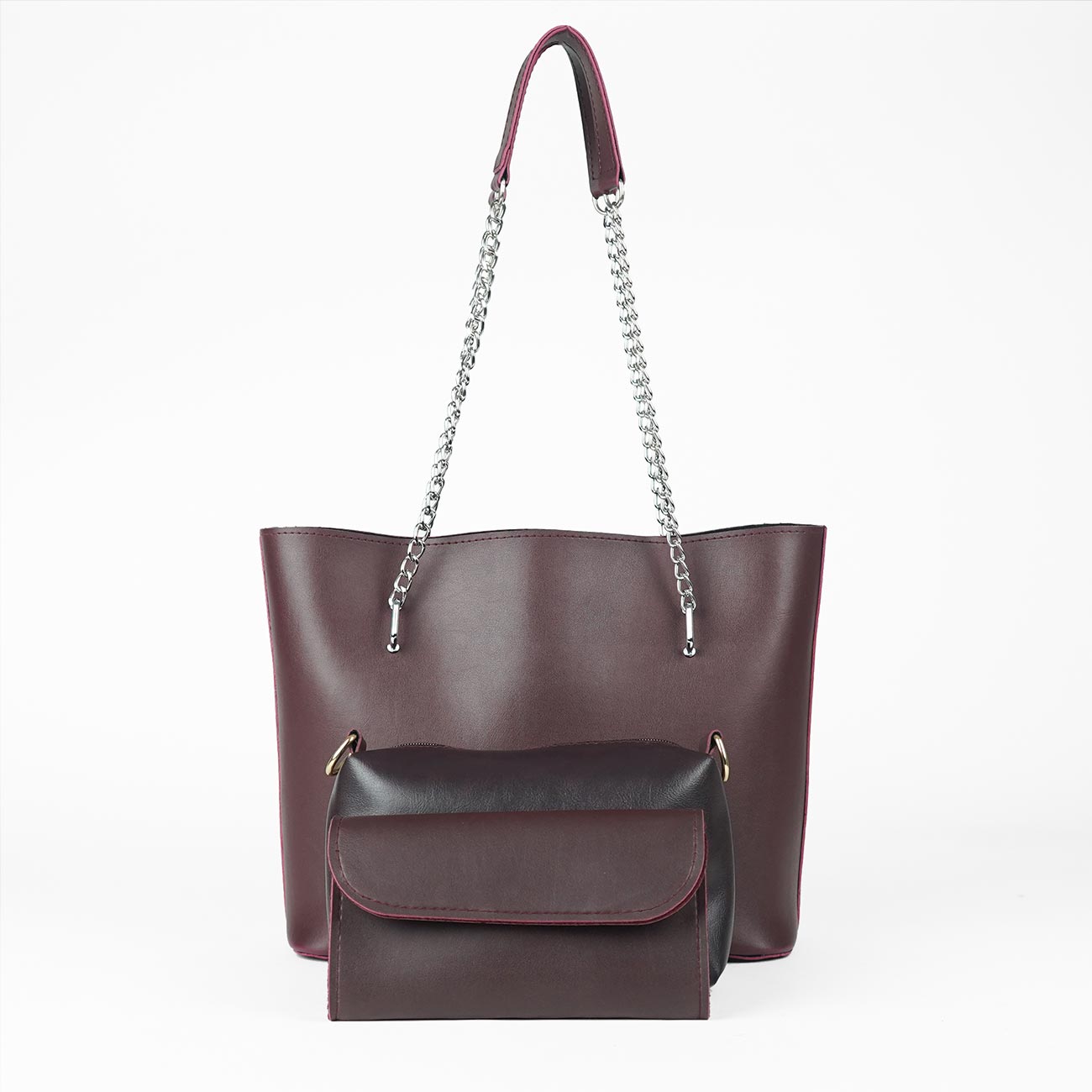 Verona Set Of 3 Bag Maroon