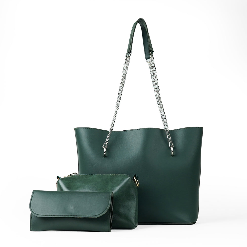 Verona Set Of 3 Bag Green